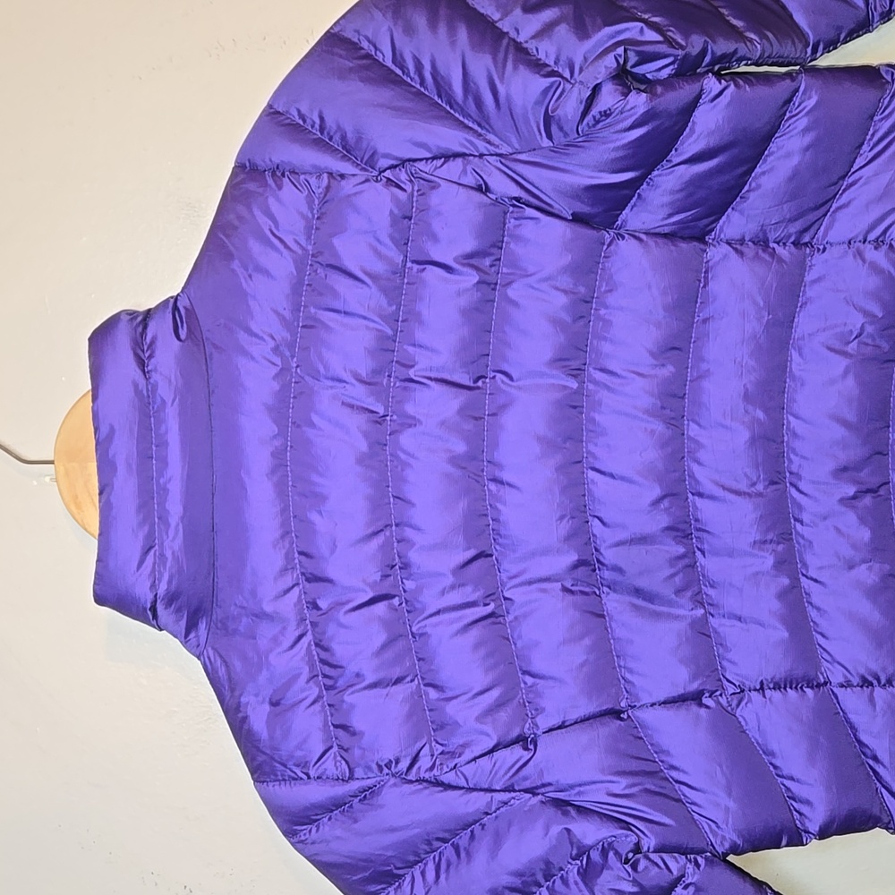 Patagonia Girls 75% Fill Duck Down Puffer Large Purple Jacket Size 12 - Picture 7 of 13